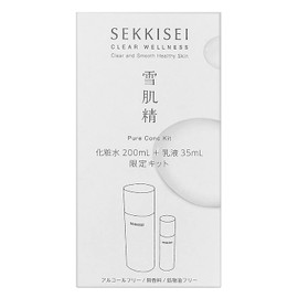 Snow Skin Essence Clear Wellness (Hypoallergenic Formula) Pure Conch Kit Lotion 6.8 fl oz (200 ml) + Emulsion 1.2 fl oz (35 ml)