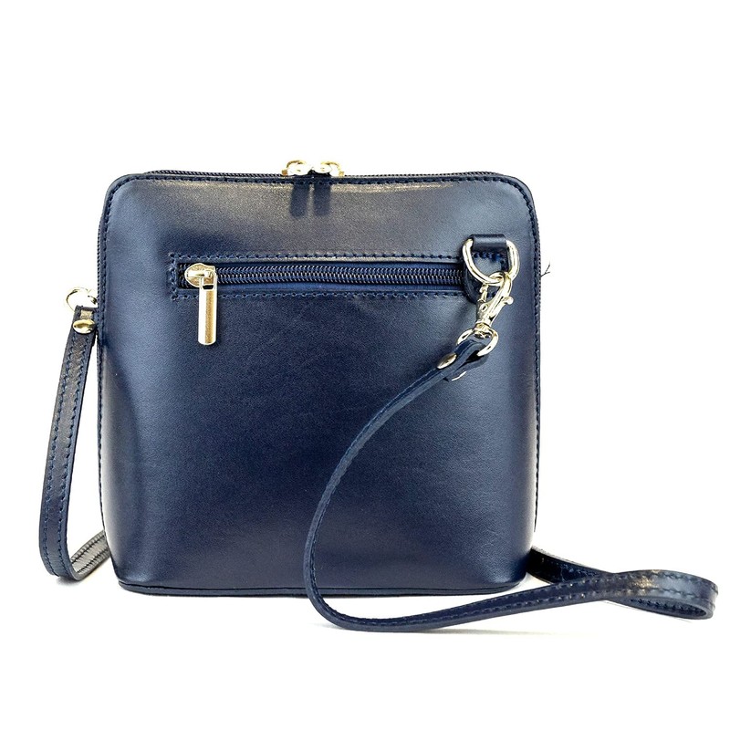 Small Vera Pelle Handbag Genuine Leather Cross Body Bag for