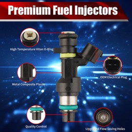 MACAX Set of 4 Fuel Injectors 16600-EN200 FJ1056 Replacement Compatible with Nissan Sentra Versa Cube NV200 1.8L 2.0L - Replaces FBY2850 FIJ0026 297-1006 842-12343