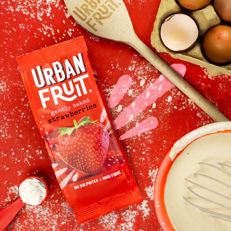URBAN FRUIT Strawberry - Gently Baked Fruit - No Added
