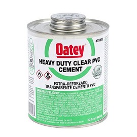 Oatey Heavy Duty Clear Cement For PVC 32 oz.