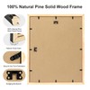 Patouque 11x14 Black Picture Frame, Wooden Photo Frames for Wall