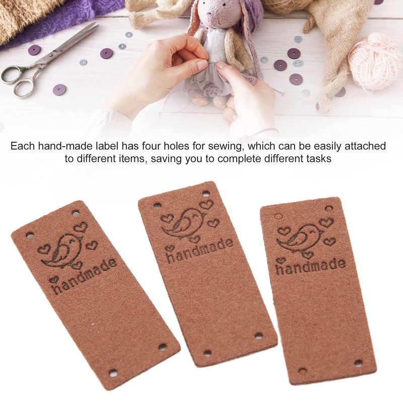 Tissting Pack of 100 Handmade Labels for Sewing, 5 x