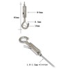 PZRT 4pcs Hook & Eye Turnbuckle Tension with Safety Buckle