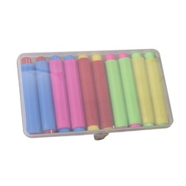 STOBOK 10pcs Colorful Chalk Holder Tasteless Chalk Storage Box for Boy Girl Easy to Use for School and Home Activities