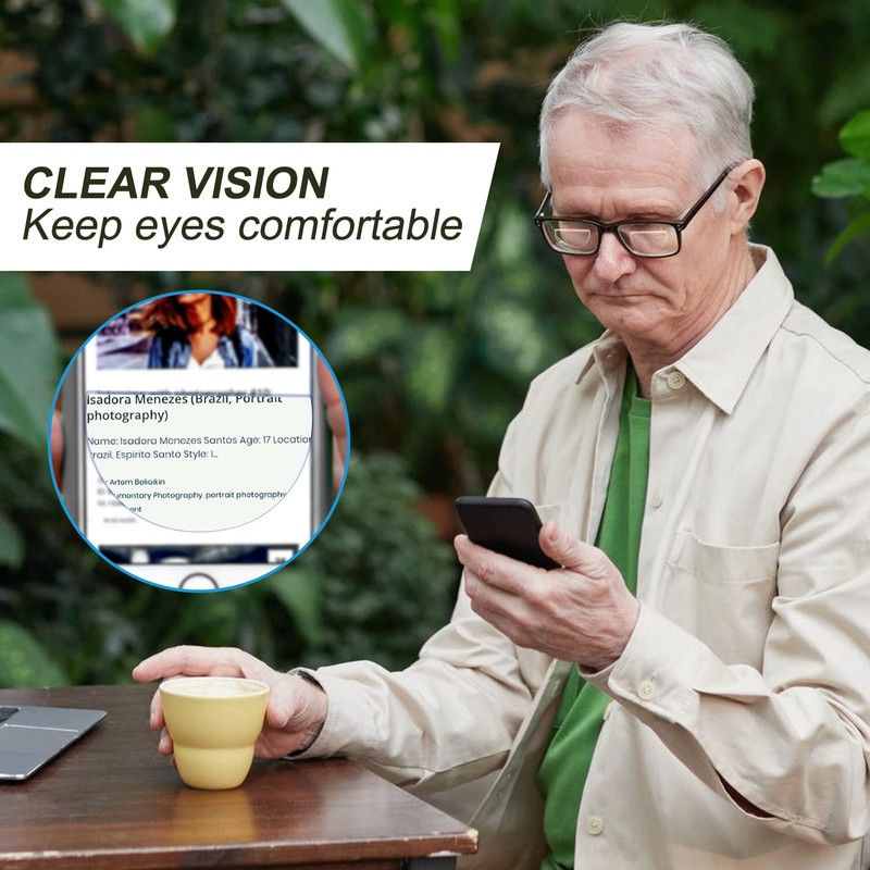 SKYWAY Stick-on Bifocal Lenses 1.50, Reader Stickers Lens, Reading Lenses
