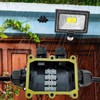 IP68 Waterproof Junction Box, 4-Way Cable Connector for Outdoor Use,