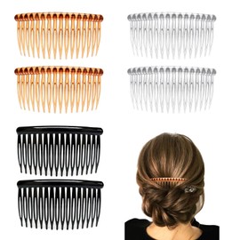 Hutrade 6-Piece Set French Twist Hair Pins, Premium Hair Comb for Inserting