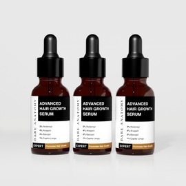 Bare Anatomy Advanced Hair Growth Serum | 3% Redensyl + 4% Anagain + 3% Baicapil + 1% Capilia Longa, Rosemary, Biotin & Rice Extract | Hair growth & Hair fall control serum for Women & Men | Pack of 3