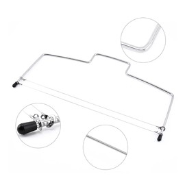 SEAFON Rebanador Cortador de pasteles y nivelador de 2 hilos ajustable, acero inoxidable