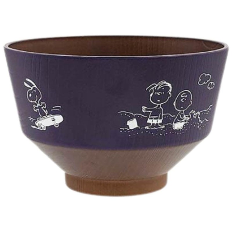 Marimo Craft SPZ-3861 Snoopy Soup Bowl, Indigo, Approx. Φ4.3 x