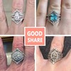 SHELOVES Vintage Ring Enhancer for Engagement Rings Curved Enhancer Guard