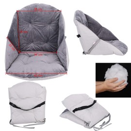 Chair Pad Cushion Soft Plush Seat Cushion Thick Tufted Chair Nest Cushion Waist Back Support Armchair Pad with Tie strap for Wheelchair Armchair Office Chair Dining Chair Sofa and Garden Bench