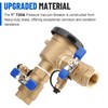 1" 720A Pressure Vacuum Breaker Assembly, Brass Backflow Preventer Valve