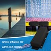 VEITHI Dock Bumper Black,Dock Bumper Guard with Screws,Boat Dock Bumper