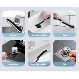 Pack of 3 Hard Bristle Corner Cleaning Brush, Joint Brush, Gap Cleaning Brush, Grout Cleaning Brush, Bathroom Cleaning Brush for Tile Floors, Kitchen, Bathroom, Gap Cleaning Brush