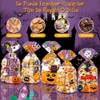 Yakiter 100Pcs Bolsas de Celofán para Halloween,Embalaje Bolsa de Halloween,5