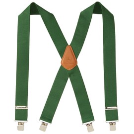 John Deere Men's 2" Logger Style Suspender,John Deere Green,One Size