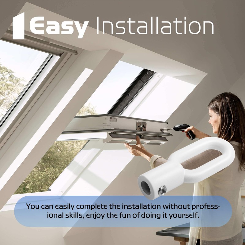 Opener Adapter for Skylight, Eyelet Adapter with Set Screw Replacement