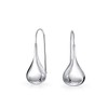 Bling Jewelry Polished Teardrop Sterling Silver Drop Hook Earrings