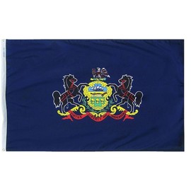 Annin Flagmakers Pennsylvania State Flag USA-Made to Official State Design Specifications, 4 x 6 Feet (Model 144670)