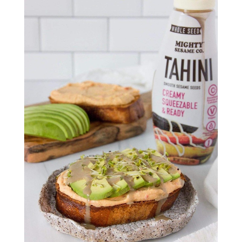 Mighty Sesame "Whole Seed" Creamy & Ready Squeezable Tahini Paste,
