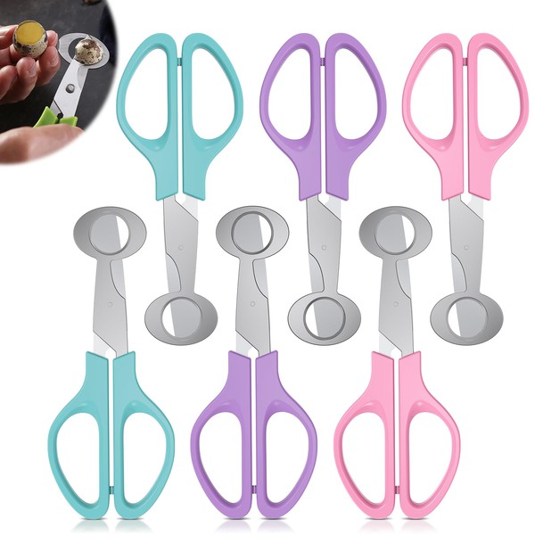 6PCS Quail Egg Scissors Stainless Steel Quail Egg Cutter Pigeon