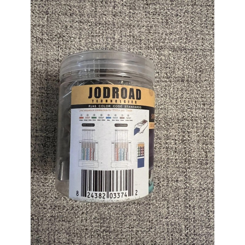 JODROAD Shielded RJ45 Cat 6A Connectors-Pas