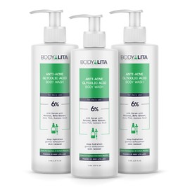 BodyLita Anti Acne Glycolic Acid Body Wash for Acne Prone Skin, Helps Improve Skin Texture with Salicylic and Azelaic Acid, 5.07 Fl Oz (3)