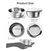 Plainhouse Korean Stainless Steel Rice Serving Bowls with Covers, Set