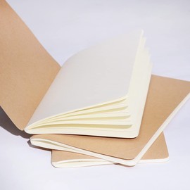 VulnMund Leather Journal Refill Inserts, 2 PCS Refill Inner for Small Refillable Travel Notebook, Filler Papers for Diary Notebook