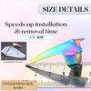 Quick Braid Aid Finger Parting Tool & Sectioning Rings Set-