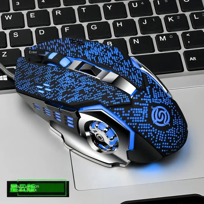 Mouse Gamer K-Snake Q5 con 6 Botones, 3200 dpi y