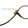 LWBMG Real Leather Slip Lead Dog Leash, Thin Lightweight Adjustable
