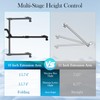 Rain Shower Head Extension Arm, 16 Inch Joint Metal Shower