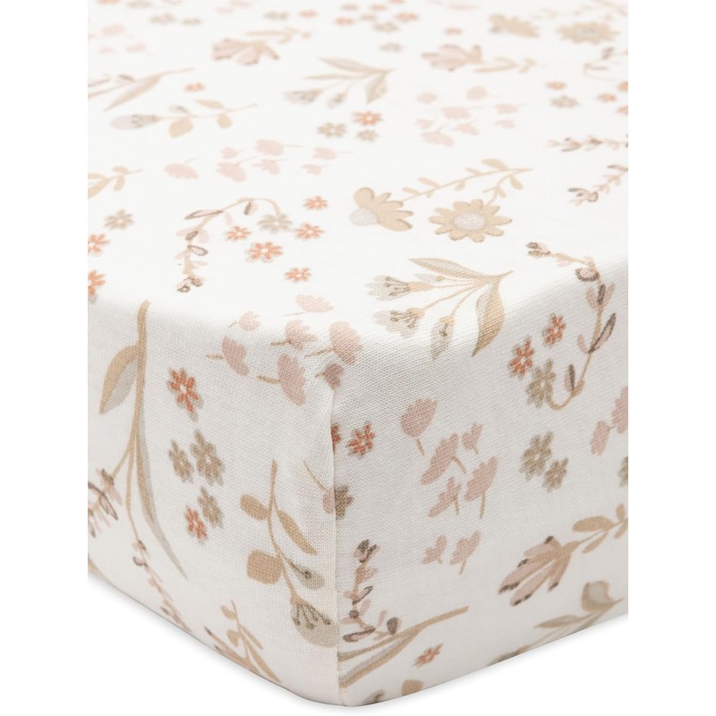 Jollein Jersey Fitted Sheet - For Cradles - Bloomy -