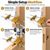 Door Lock Mortise Jig Kit with X Cutters – Adjustable