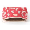 DDintex FLORET LONDON BASIC Pouch, L, Miao, Red, 7.1 x