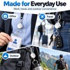 Retractable Keychain Pull Reel with Metal Wire Cable, Anti-Lost ID