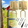 2 Pcs Instant Locking Gate Latch Heavy-Duty One-Hand Gate Latch