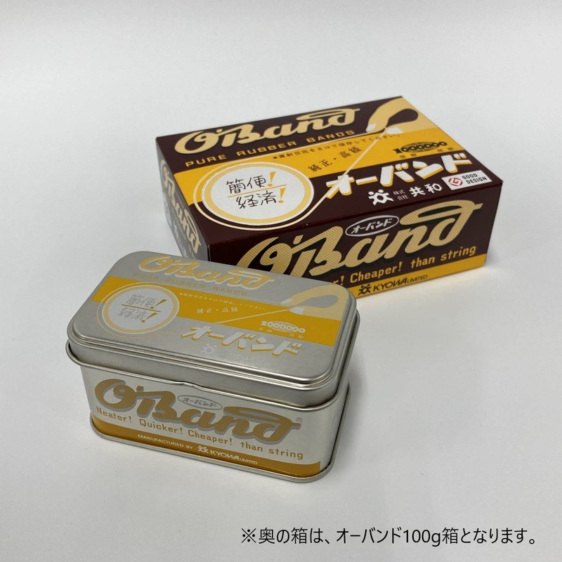 Kyowa O Rubber Bands, Silver Tin, 1.1 oz (30 g)