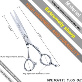 Fengliren High-end Professional Extremely Very Sharp Barber Hair Cutting Scissors Hairdresser Shears For Hair 5.5 Inch Haircut Scissor Made Of Stainless Steel For Hairdressing Salon and Home Use