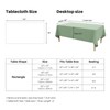 IVAPUPU Textured Linen Table Cloth for Rectangle Table Waterproof Fabric