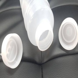 Cut-to-fit Three-Hole Sauce Bottle Large 600ml Sauce Container Ketchup Container 3ea