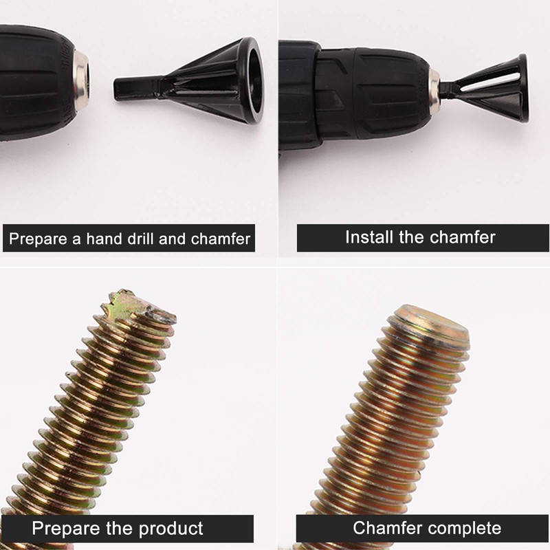 QIUUE 2 Pcs Remove Burr Tools Stainless Steel Deburring Tool