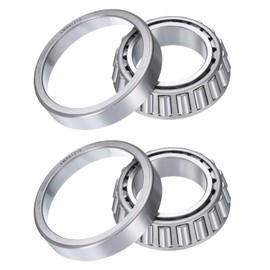 sourcing map 2pcs LM501349/LM501310 Tapered Roller Bearing Cone and Cup, 1.625" Bore x 2.891" OD x 0.77" Thick, Chrome Steel Taper Bearing Set, ABEC-5