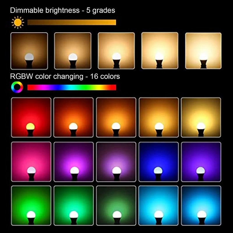 E27 RGB Color Changing Light Bulbs 40W LED Light Bulb