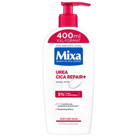Mixa Urea Cica Body Lotion XXL, with Urea & regenerating Panthenol, soothing & protective body lotion, for dry skin, highly compatible, prevents skin irritations Urea Cica Repair+, 400 ml