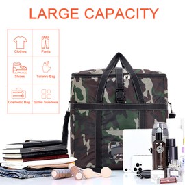 CALLPIONEER Rolling Duffle Bag with Wheels Foldie Travel Bag Expandable Travel Suitcase with Wheels Large Capacity Weekende Bags Collapsible Luggage for Men Women