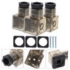 BUGUUYO 2sets Led Light Solenoid Junction Box 3 Prong Connector